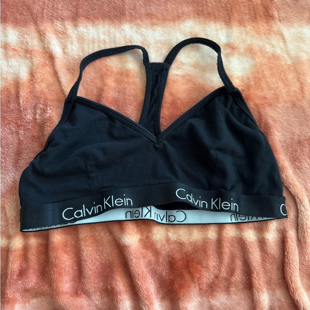 Calvin Klein Black Strappy Bralette